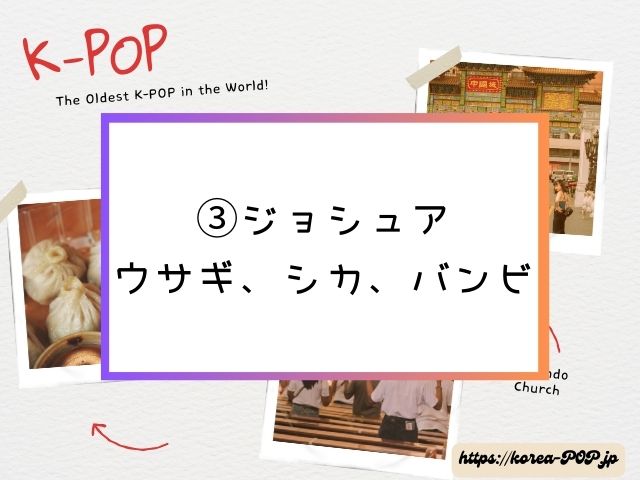 セブチ　絵文字　メンバー　全員　イメージ　動物　由来